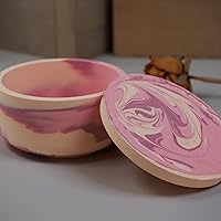 Vista 83 de 4Pcs Candle Jar Silicone Molds Set, Jars and Bottles with Lids Container Moulds, Striped Round Pot Molds for Making Uv Epoxy Plaster Concrete