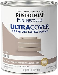 Rust-Oleum 2-Pack of 1 Qt 1994502 Almond Painter's Touch 2X Ultra Cover Premium Latex Paint