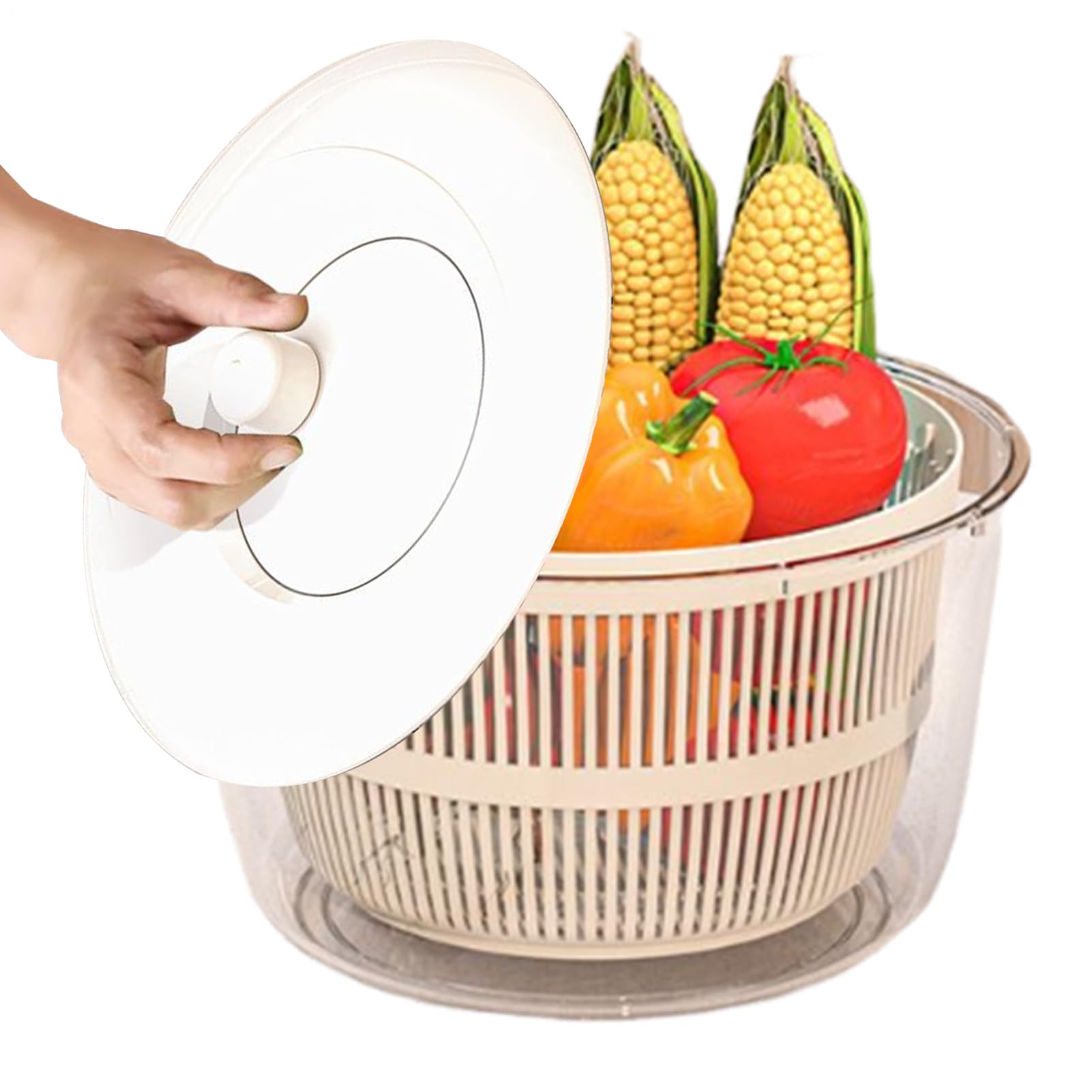 Lave-fruits essoreur et panier de lavage égouttoir pour légumes de cuisine