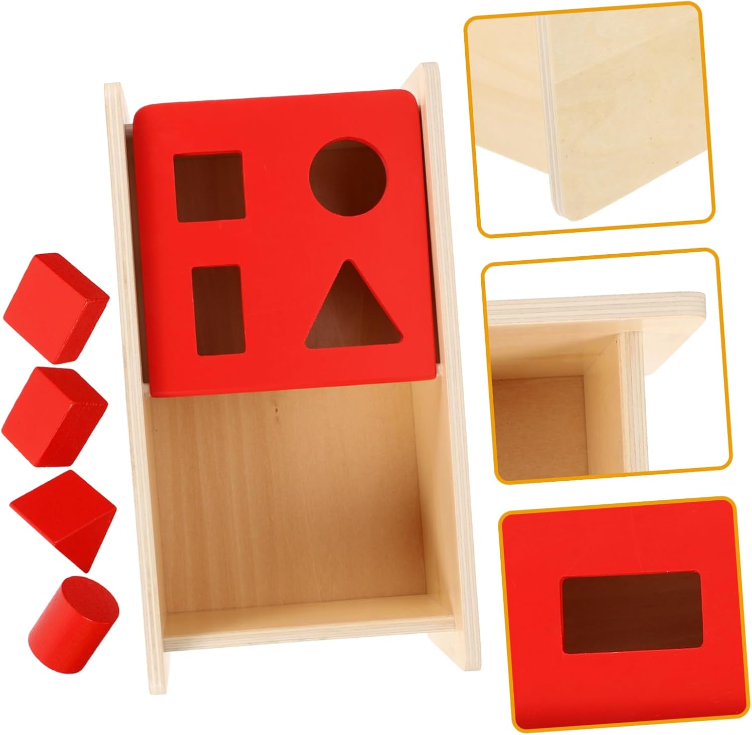 BESPORTBLE 1 Set Funny Sensory Shape Sorter for Compact Educational Plaything to Enhance Hand Eye Coordination and Shape Recognition