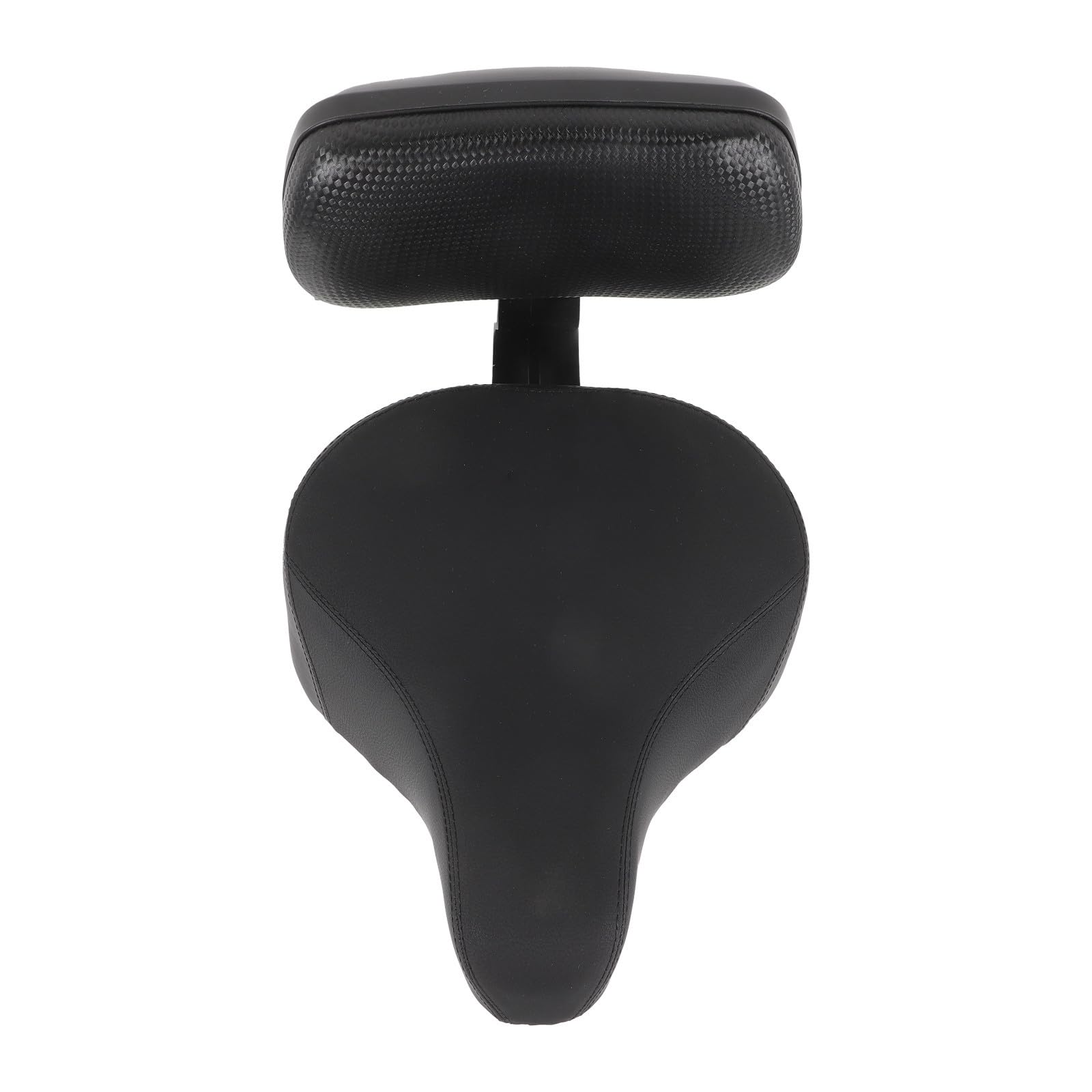 Asiento de Bicicleta Cómodo Respaldo, Absorción de Impactos, Negro