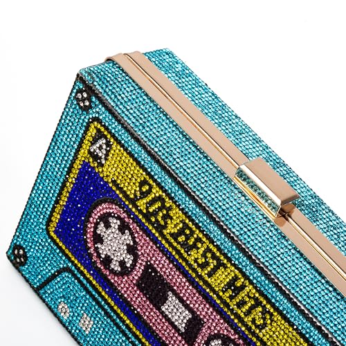Image of Women Retro Crossbody Bag Rhinestone Fun Unique Evening Clutch Purses for Women