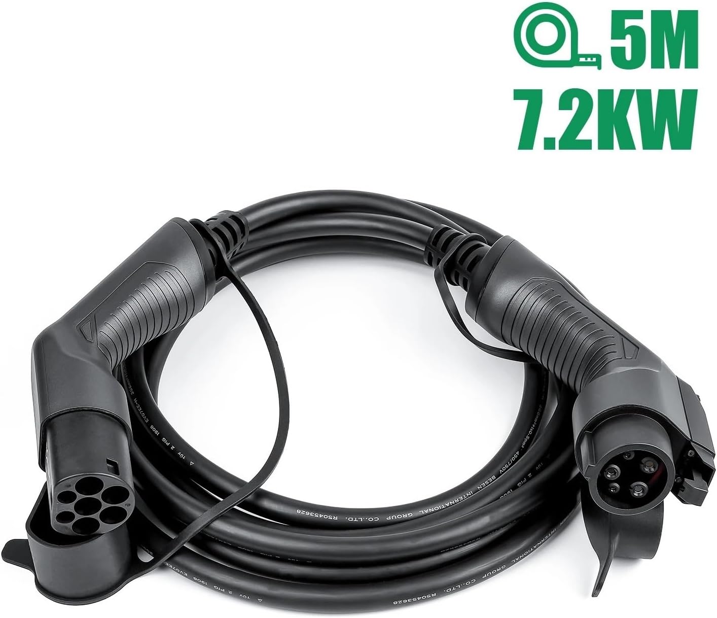 Electric Vehicle Car Charger Cable Type 2 to Type 1 Plug 32A 1 Phase 7.2KW EVSE Wallbox Cord for EV Charging Station(32A-7.2KW)