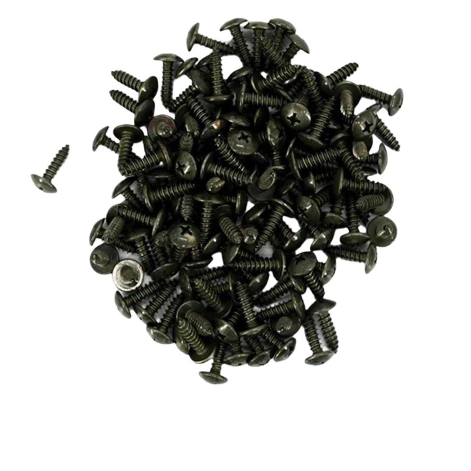 FDCSKINX Self Tapping Screws Metal Fastener Clip for Car Motorcycle U-Type with Screw Anti-Rust Protection Iron Sheet Kit(10pcs Screws)