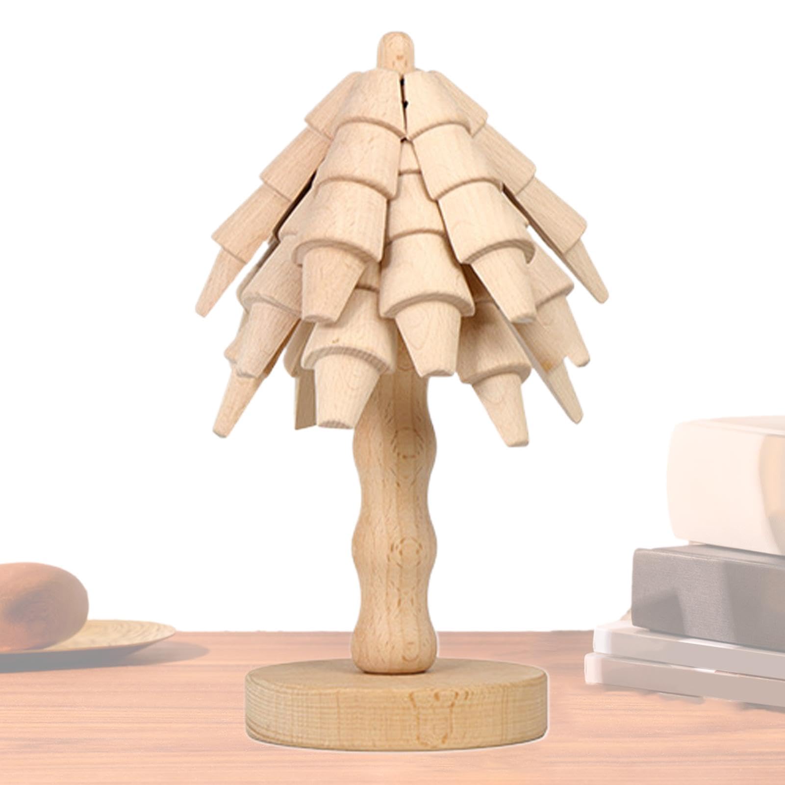 Ensemble De Dessous-De-Plat en Bois Forme Arbre Support Protecteur | Set De Dessous-De-Plat En Forme D'arbre Pour Protection Boissons Casseroles Poêles Assiettes Bols