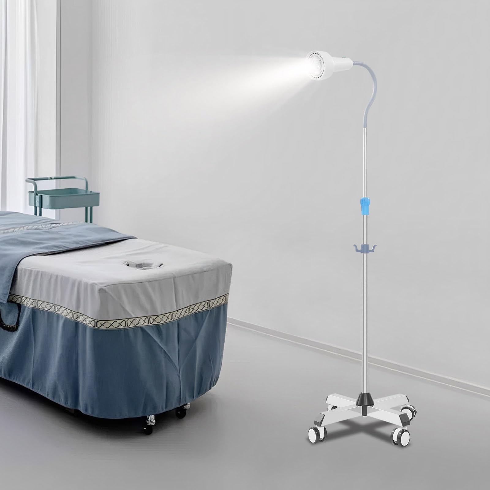 Höhenverstellbare Untersuchungsleuchte, 24000LUX/65000LUX LED-Untersuchungsleuchte, Untersuchungsleuchte ist weit Verbreitet in Ambulanzen, Gynäkologie, Stomatologie (65000LUX)