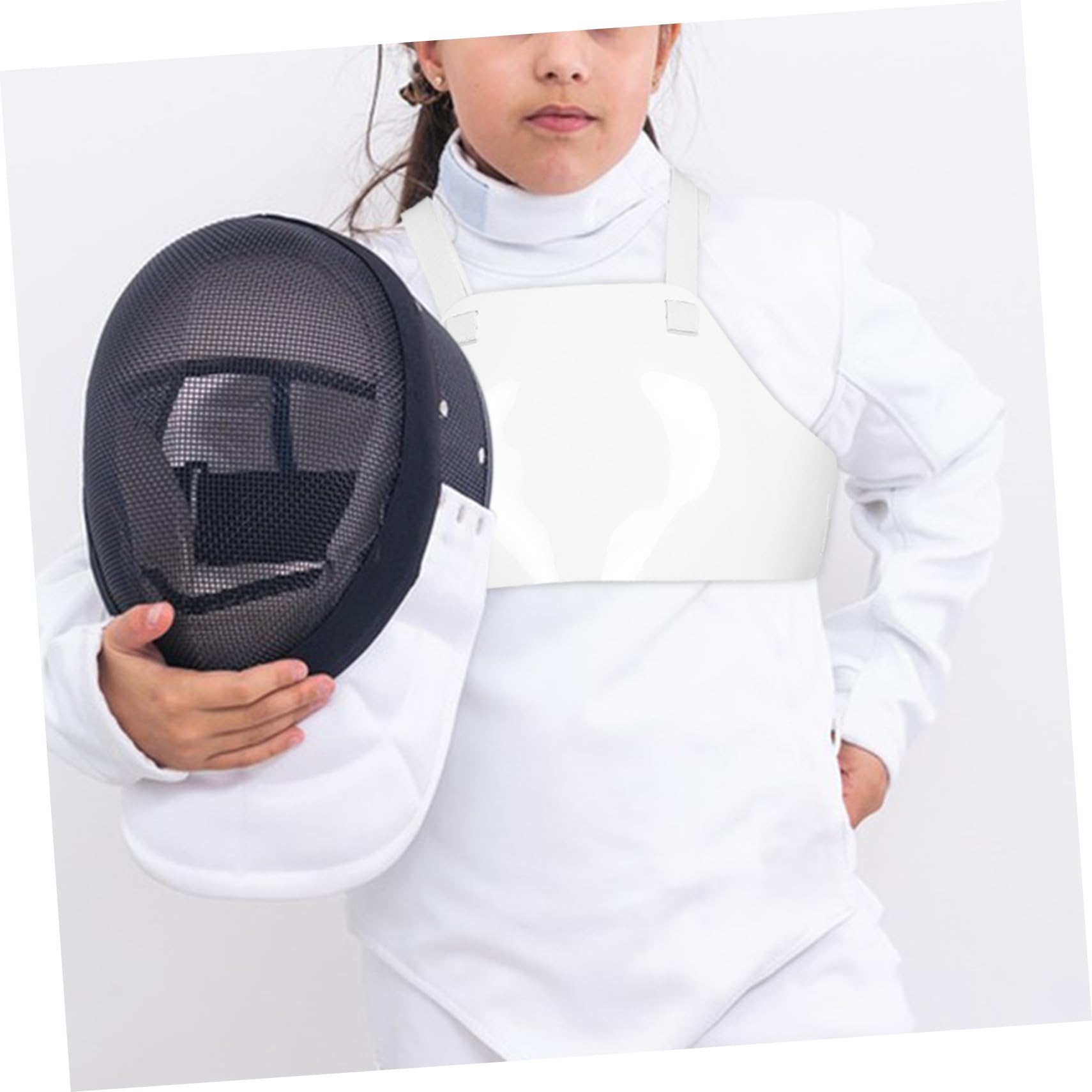 Abaodam Professioneller Brustpanzer Fencing Chest Guard für Jungen Wiederverwendbarer Robuster Schutz bei Intensivem Fechttraining Optimal Geformt für Männliche Fechter Langlebig und