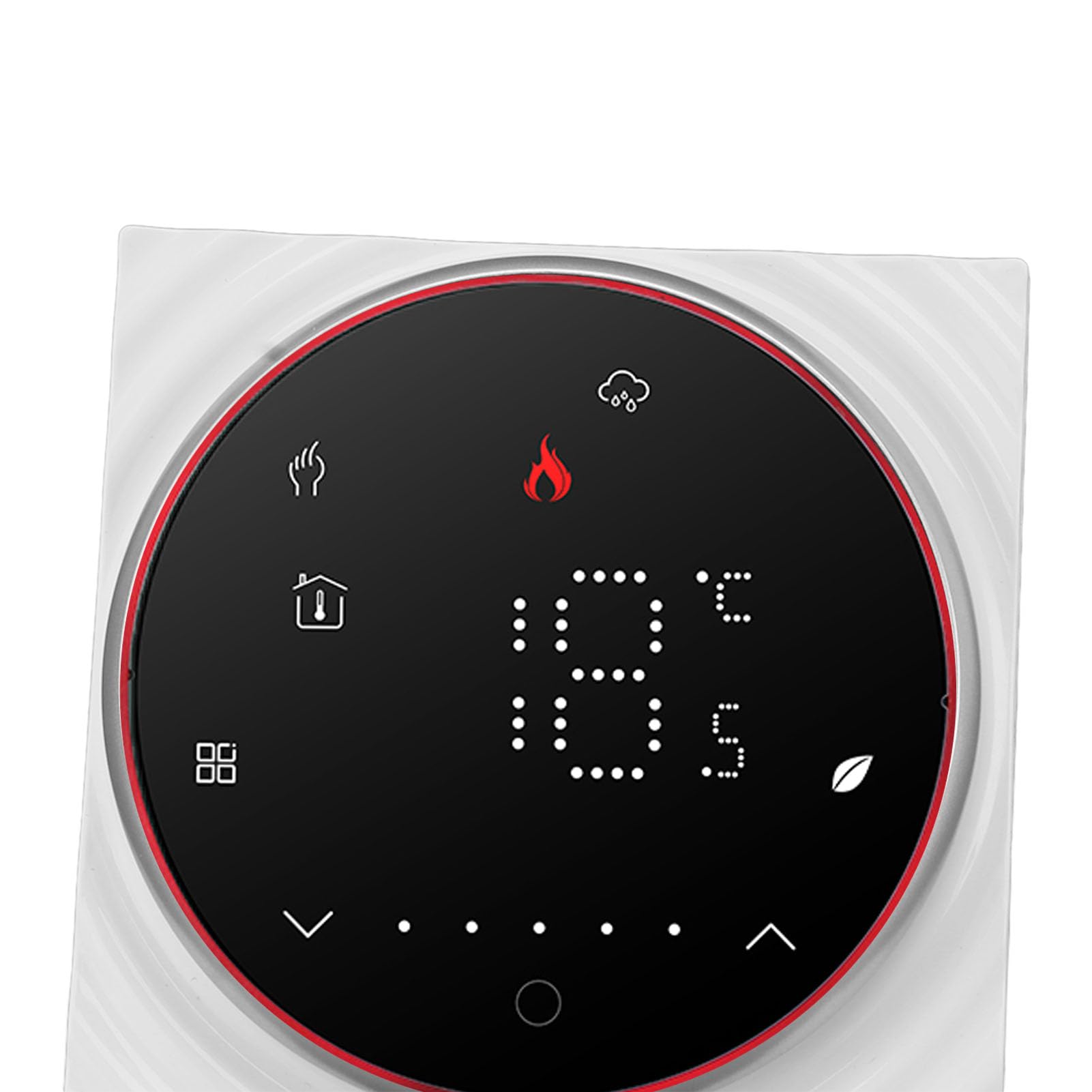 Termostato Inteligente Inalámbrico con Pantalla LED, Termostato Programable con Control de Alta Precisión para Calefacción Eléctrica Doméstica, CA de 95 a 240V (Negro)