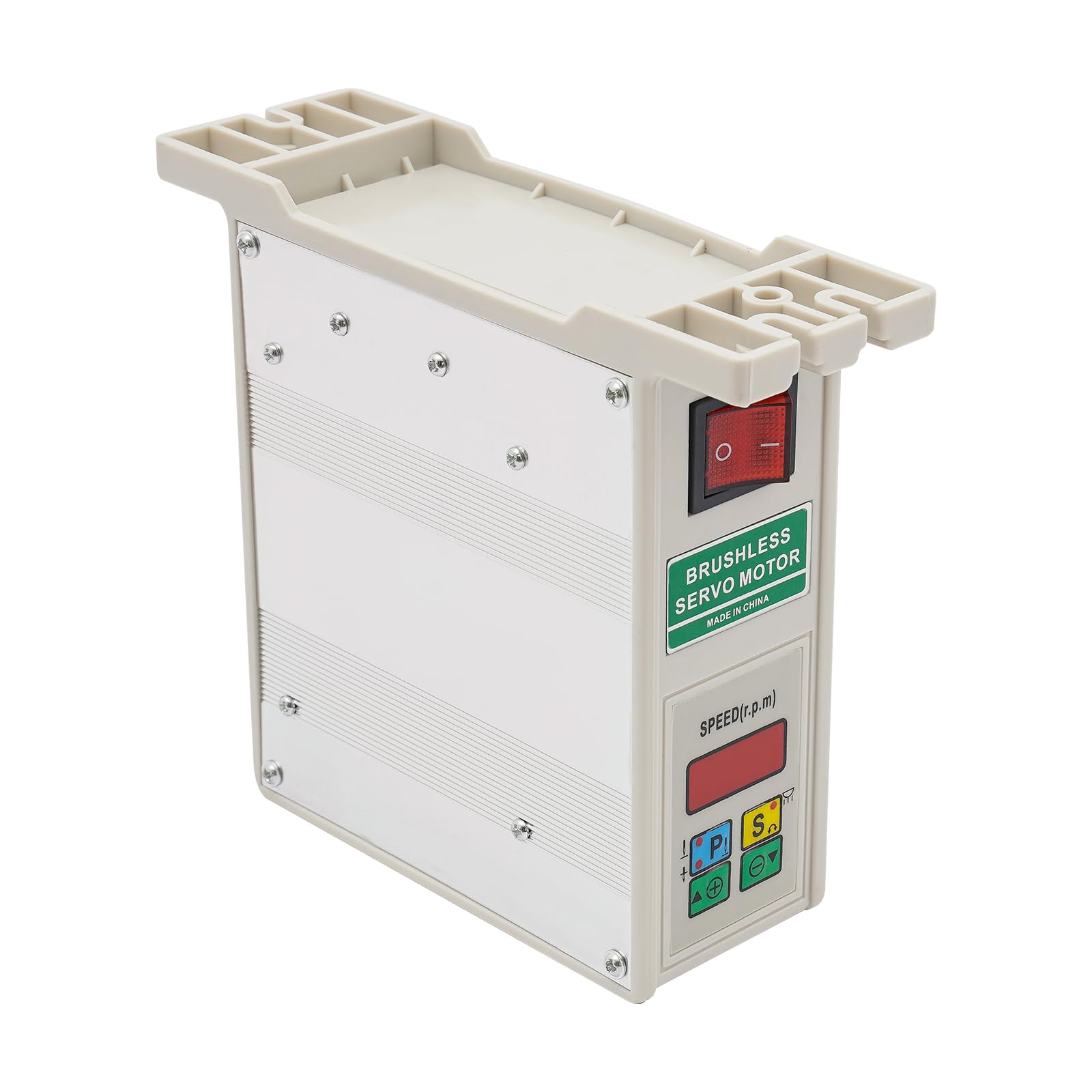 Bezszczotkowy silnik maszyny do szycia 750 W – silnik maszyny do szycia, regulowana prędkość obrotowa 500-3500 obr./min, energooszczędny silnik serwo z wyświetlaczem LED do maszyn przemysłowych, cichy
