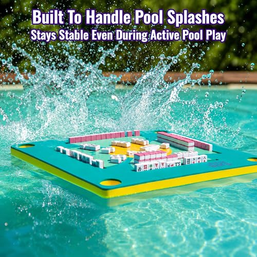 Mesa flotante Mahjong para juego en piscina miniatura 4