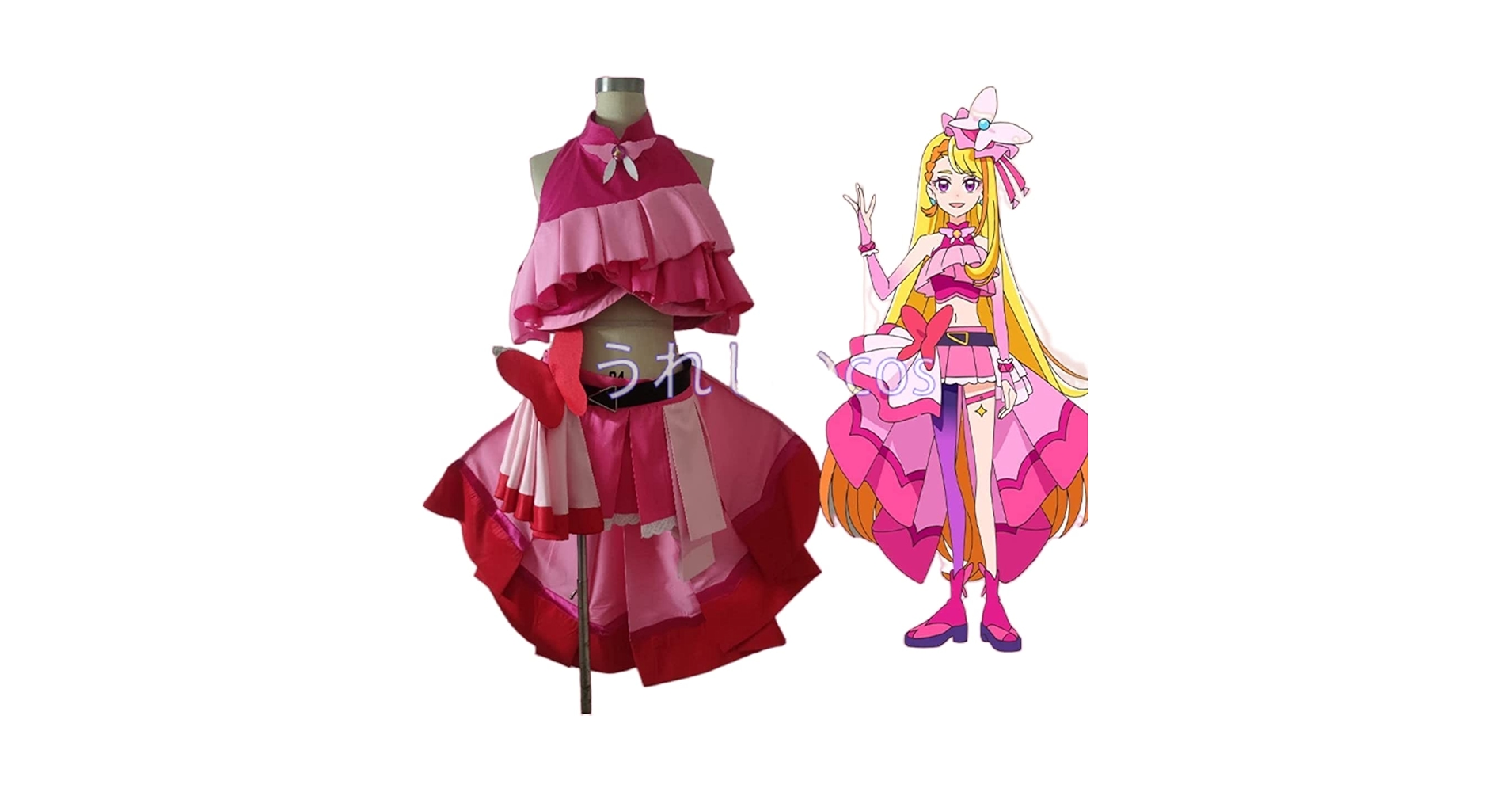キュアバタフライ プリキュア コスプレ衣装 ひろがるスカイ！プリキュア 聖あげは キュアバタフライ
