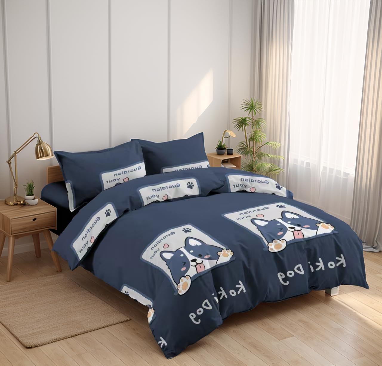 Etrexonline Juego de Funda Nórdica 3 Piezas Cama 135 Microfibra Extra Suave Transpirable - 1 Funda Edredón 220x220 cm y 2 Fundas de Almohada 50x70 cm (Eucalipto) — view 20