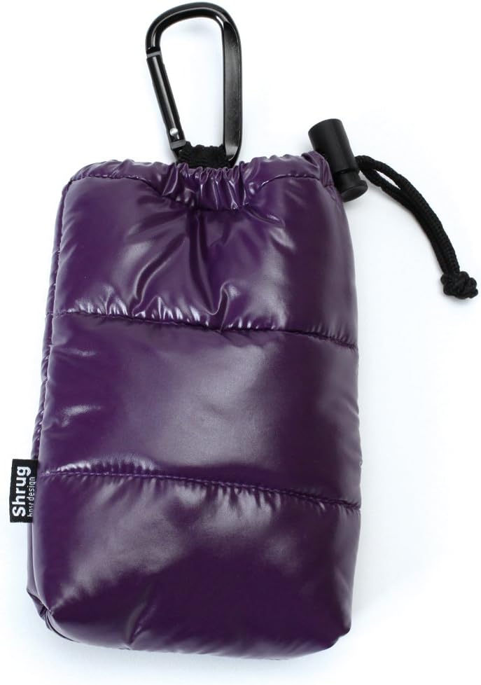 Shrug Design Down Like Smartphone Pouch (Purple)