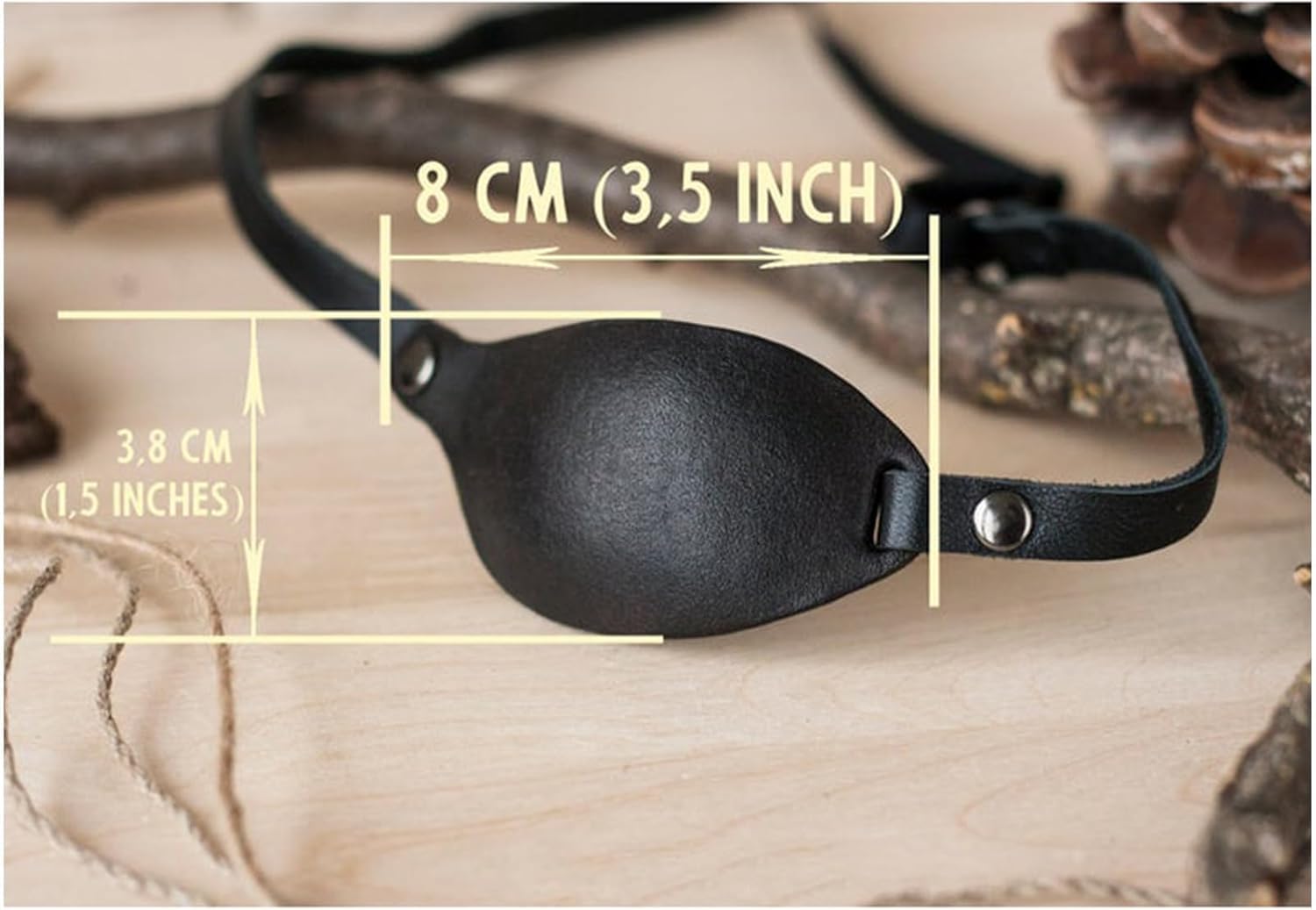 Einzelaugenmaske, Piraten-augenklappen Für Erwachsene, Mittelalterliche Retro-Steampunk-pu-Leder-augenbinde Mit Verstellbarem Gummizug, Right