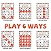DEEPLAY Alphabet Bingo Game Card, Educational ABC Letters Animals Recognition Learning Bingo Paper Game Supplies, Board Matching Game Set for Kids, Toddler, Preschoolers, Kindergarten and Group Games