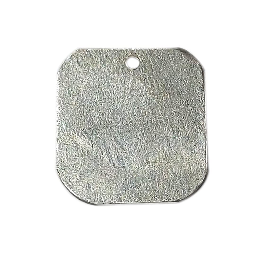 Sahiba GemsSolid Silver Square Piece Silver/Chandi Ka Tukra Chokor for Wallet, Purse & Locker (Lal Kitab Remedy) Red Book Remedy Size 1.50 x 1.50 Centimetre
