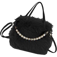 Bags for Women Plush Toted Handbags Minis Clutches Purse with Zipper Closure Crossbody Bag Underarm Gifts Shoulder