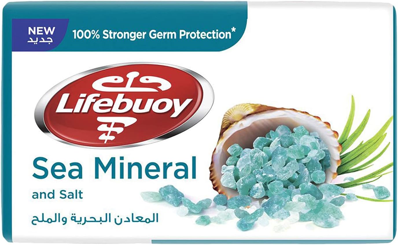 Lifebuoy Bar Soap Sea Mineral & Salt, 125 Gm