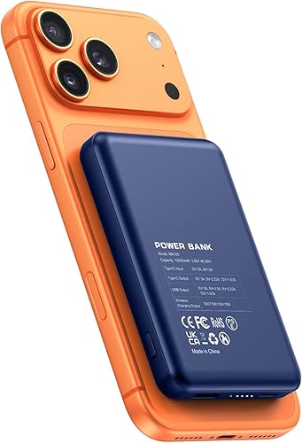 Miniatura 1 de para Magsafe Batería Batería 12000mAh Magnético Cargador Portátil 20W USB C Cargador Inalámbrico de Carga Rápida para iPhone 171615141312