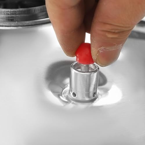 Miniatura 8 de Olla a presión de aluminio de 31.7 cuartos de galón, 2 válvulas de seguridad, 5 PSI de gran capacidad, olla para cocinas o uso comercial, estufas