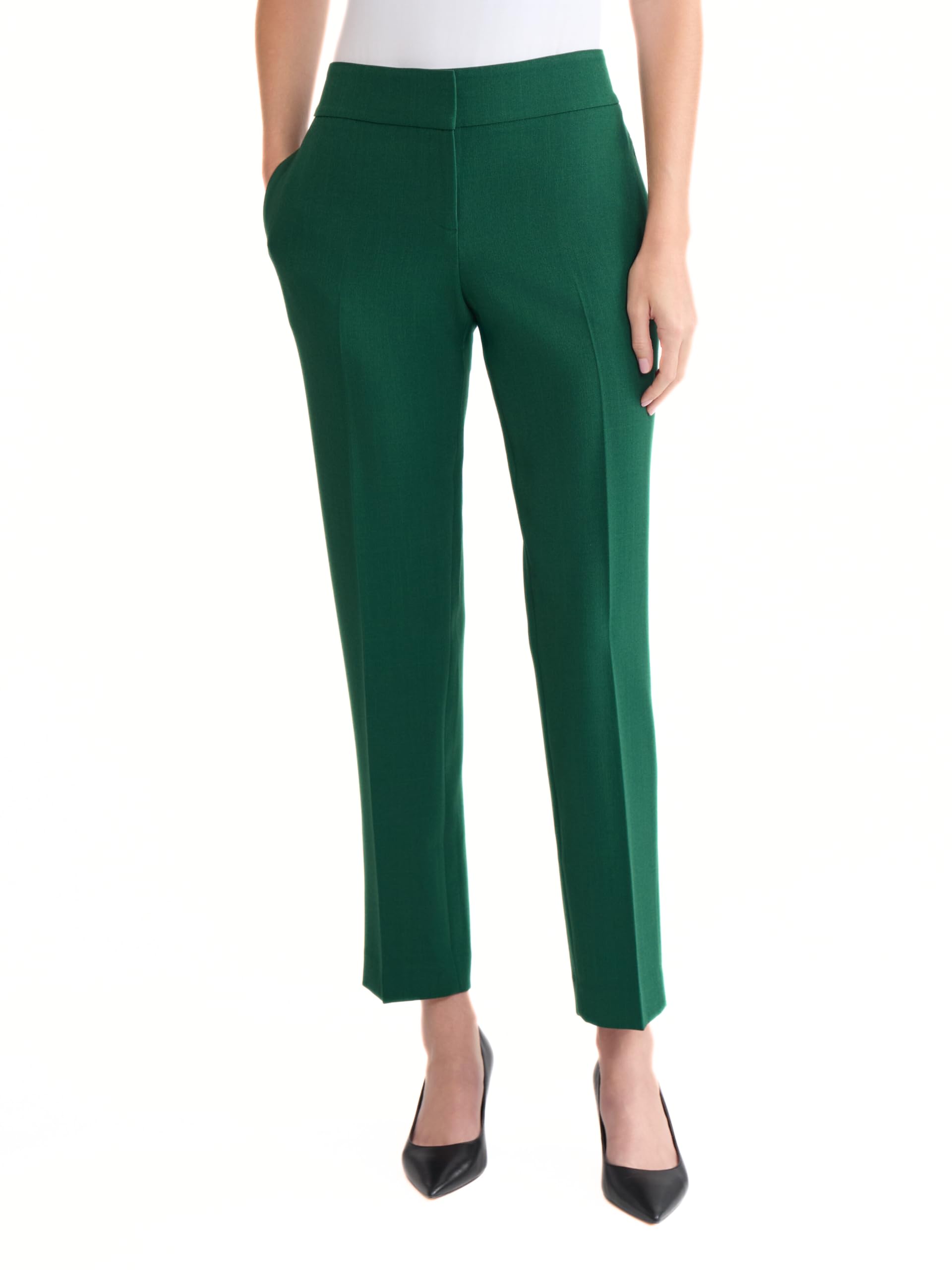 Kasper Womens Stretch Slim Leg Pant