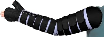 30-40 mmHg Medafit Firm Arm Sleeve W/Straps and Medahand; Sm Long; Right; Black SIGVARIS