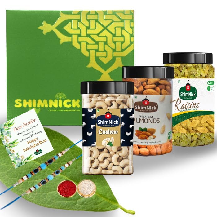 See full amazon price history chart for Shimnick Rakhi Dryfruit Gift Box With Designer Hand-Picked Designer Rakhis | Almonds, Cashews, Kishmish (100gm each) In Jars | Designer Gift for Brother/Sister | Roli- Chawal | A Rakhi Card With Personal Message Shimnick Rakhi Dryfruit Gift Box With Designer Hand-Picked Designer Rakhis | Almonds, Cashews, Kishmish (100gm each) In Jars | Designer Gift for Brother/Sister | Roli- Chawal | A Rakhi Card With Personal Message (B0DB71YXLY) Amazon Price History, Amazon Price Tracker