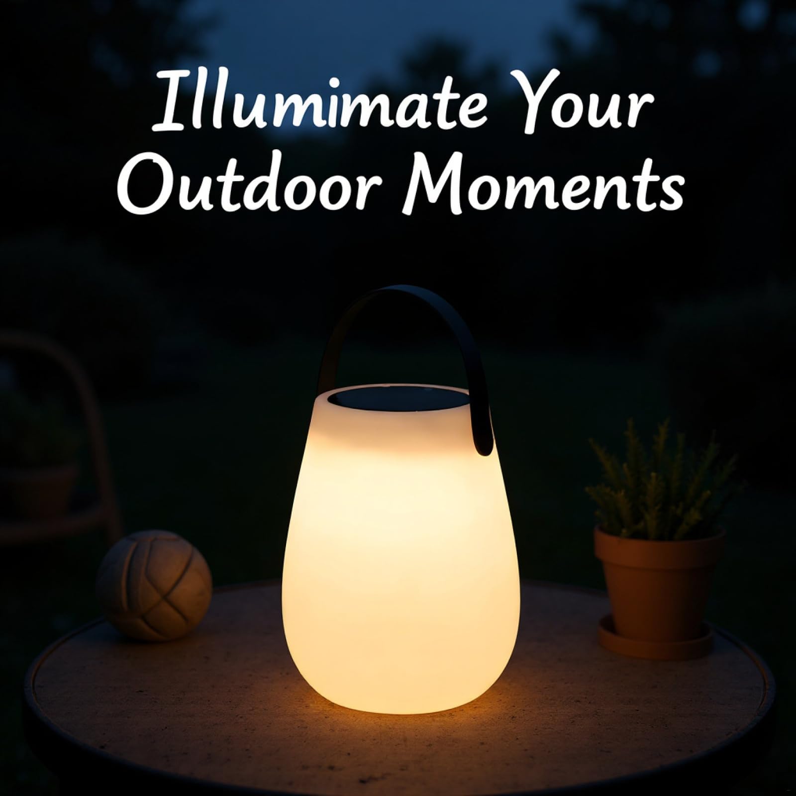 Ręczna solarna lampa stołowa, USB C i solarna ładowana, przenośna lampa zewnętrzna, 16 kolorów, pilot zdalnego sterowania, ściemniana latarnia na patio, do ogrodu, baru, do użytku przy łóżku