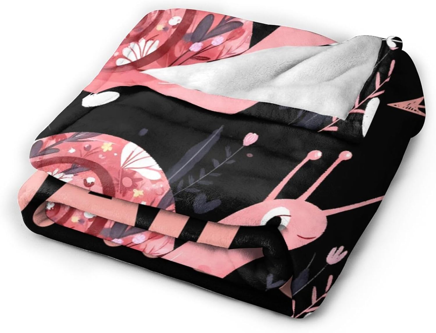 Snails Blanket Gifts for Girls Women Snail Stuff Throw Blankets Cozy Plush Fleece Flannel Fuzzy for Bed Decor 50"X40" - Image 3