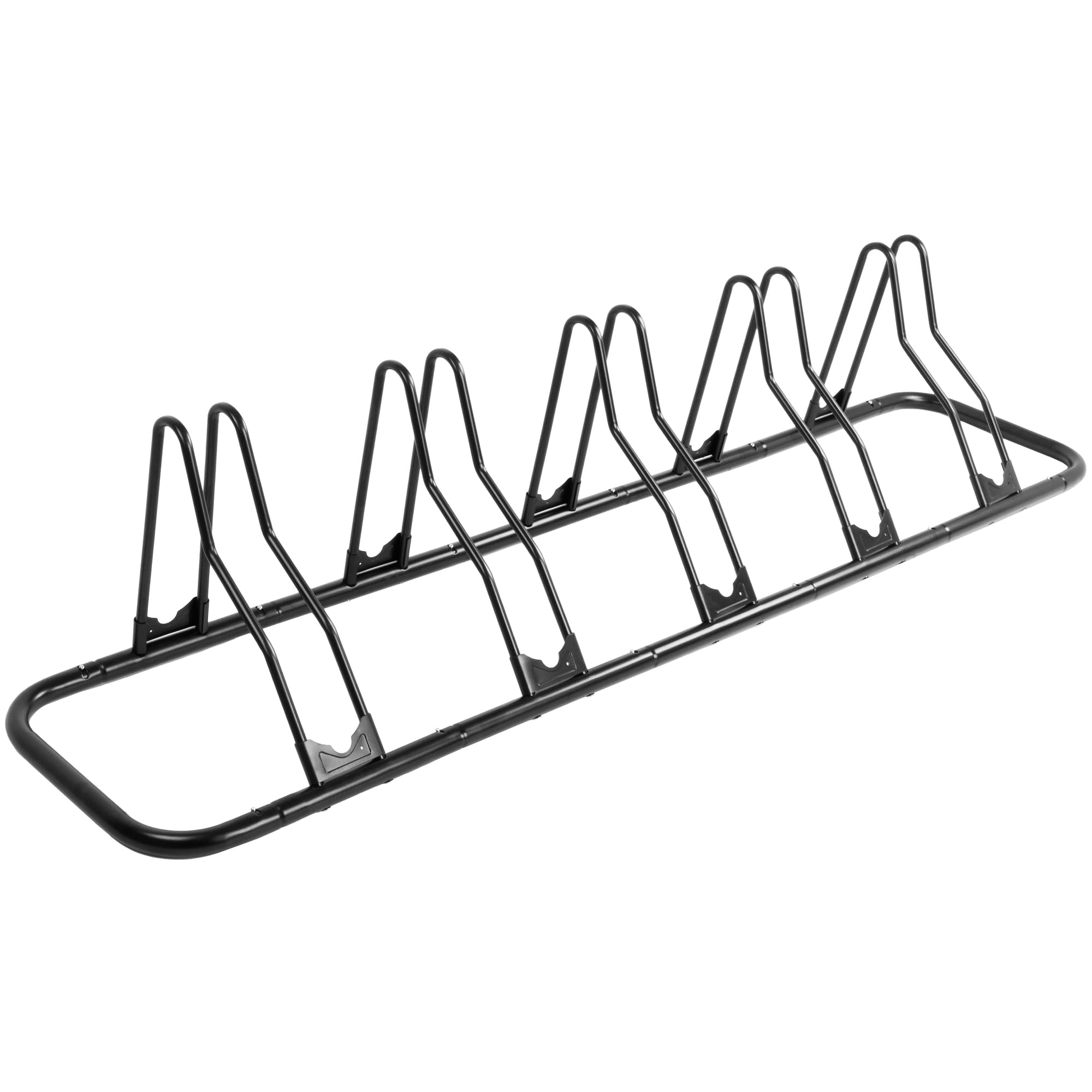 CyclingDeal Bike Rack Floor Parking Bike Stand for up to 6 Bicycles | Indoor, Home & Garage Storage Rack | Stable & Secure Bicycle Stand w/Tire Grooves Up to 29", Holding Plates & Custom Spacing