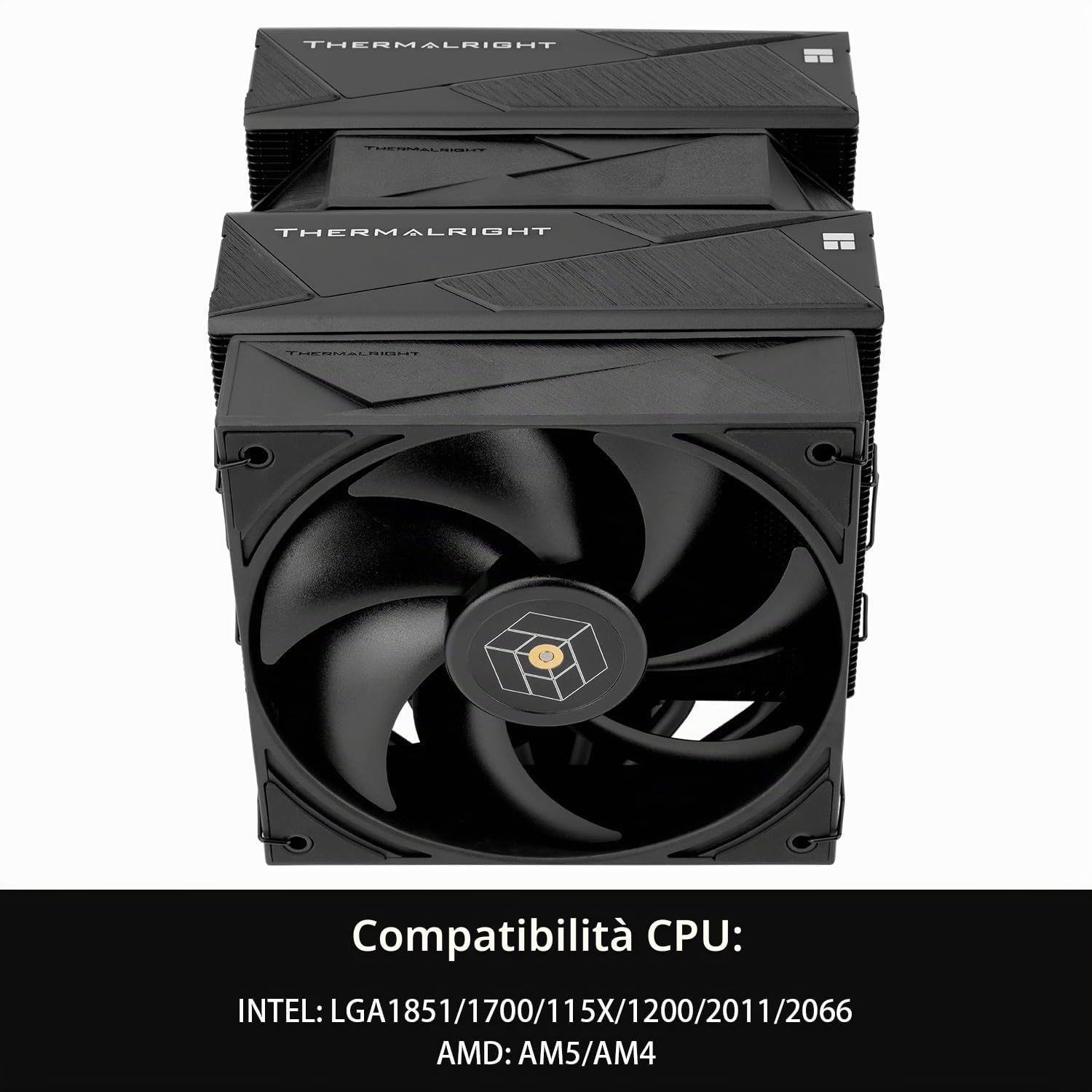 Thermalright Royal Pretor 130 Black - Raffreddatore CPU doppia torre, 6 dissipatori CPU Dual PWM, raffreddamento PC ad alte prestazioni, AM4/AM5