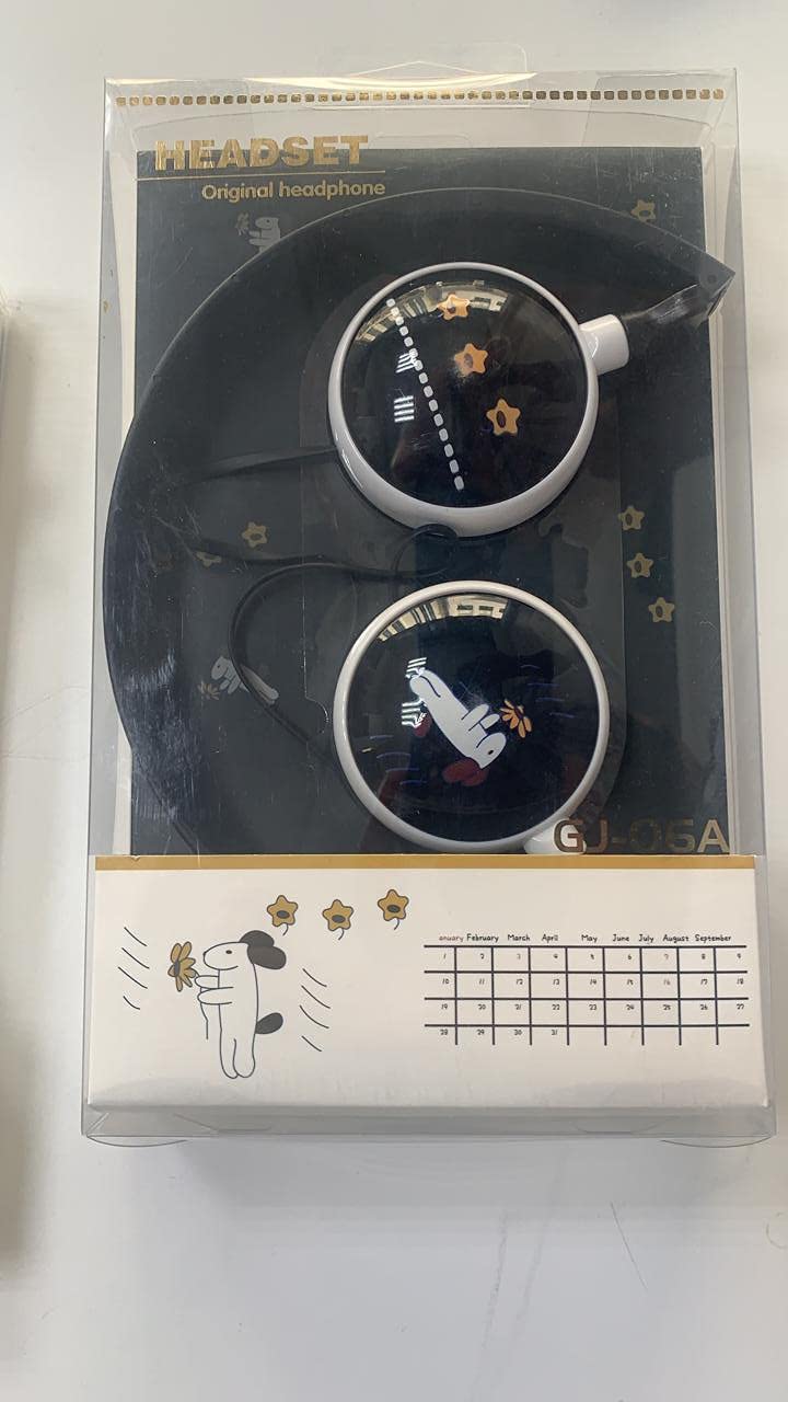 Tajjir Baba Gjby GJ-04 Stereo Earphones Microphone (Smart Function for Your Life) Wired On-Ear Headphones Headband for One S/One / PS4 / tablet/laptop/mobile phone (black)