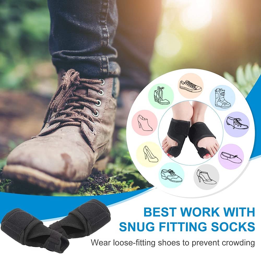 Bunion Corrector for Women, Bunion Pain Relief Splint, Big Toe Separator & Non-Surgical Hallux Valgus Correction, Orthopedic Straightener & Cushion Bunion Pads Sleeve for Men : Health & Household