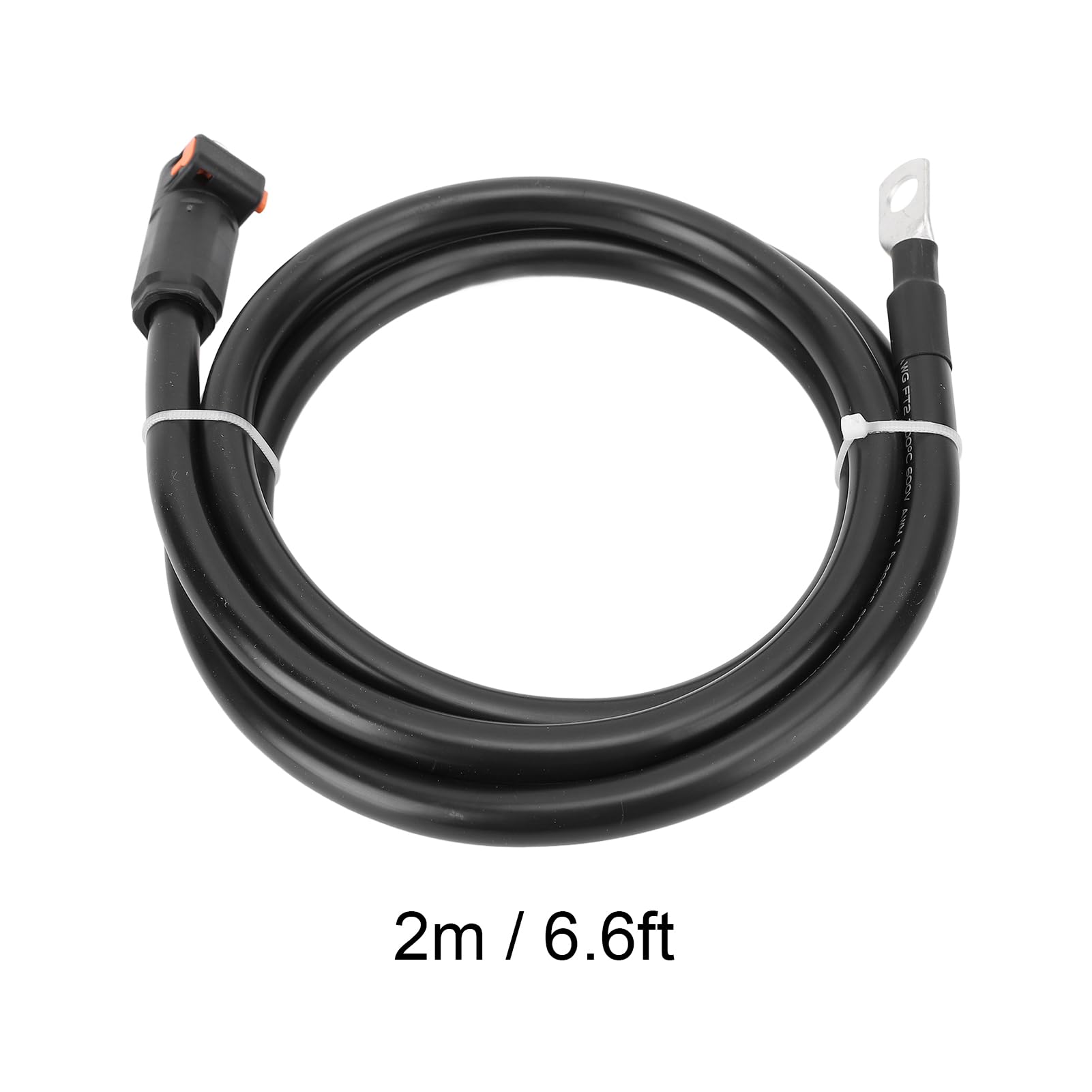 Generic Silikonowy Kabel Zasilający o Wysokiej Przewodności 4AWG do Ciągnika Samochodowego, 1 X Kabel Akumulatora w Zestawie (2 m)
