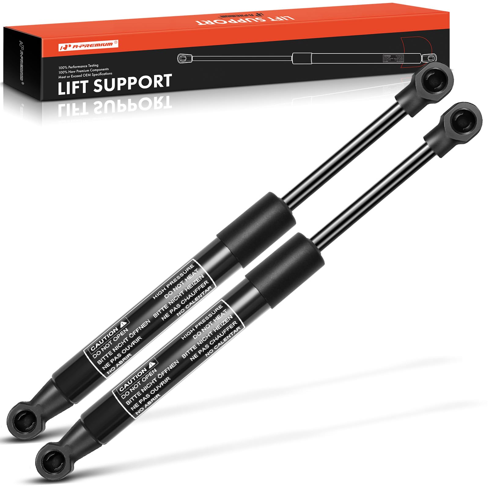 A-Premium Front Hood Lift Supports Closing Shock Struts Compatible with Bentley Model - Continental 2004-2017 (Match to Number 3W0823259c Before Ordering), 2-PC Set