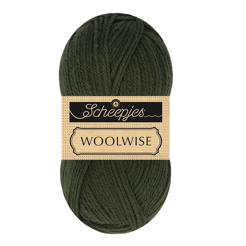 Scheepjes Woolwise 100g - 760 Woodland Green and Brown Yarn, 1x100g