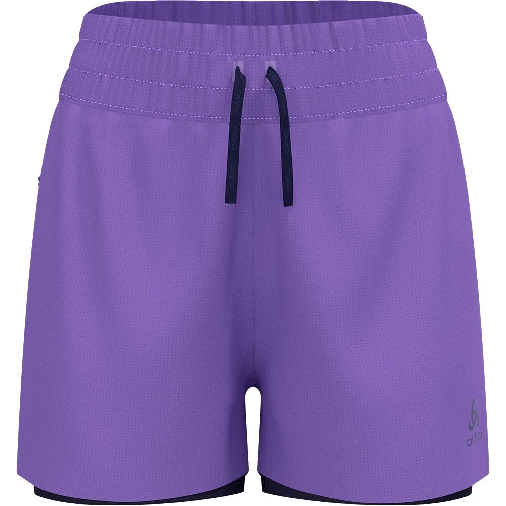 Odlo Damen Zeroweight 3 Inch 2-in-1 Shorts, afterparty-Eclipse, S