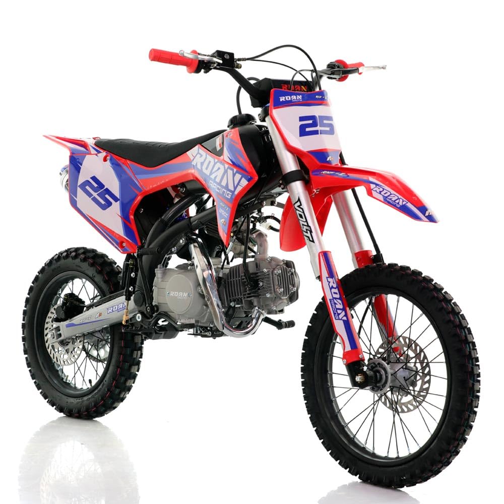 Pit bike Apollo RFZ Rookie 125cc 17/14" XL Arranque a patada refrigerada por aire 4 marchas (rojo)