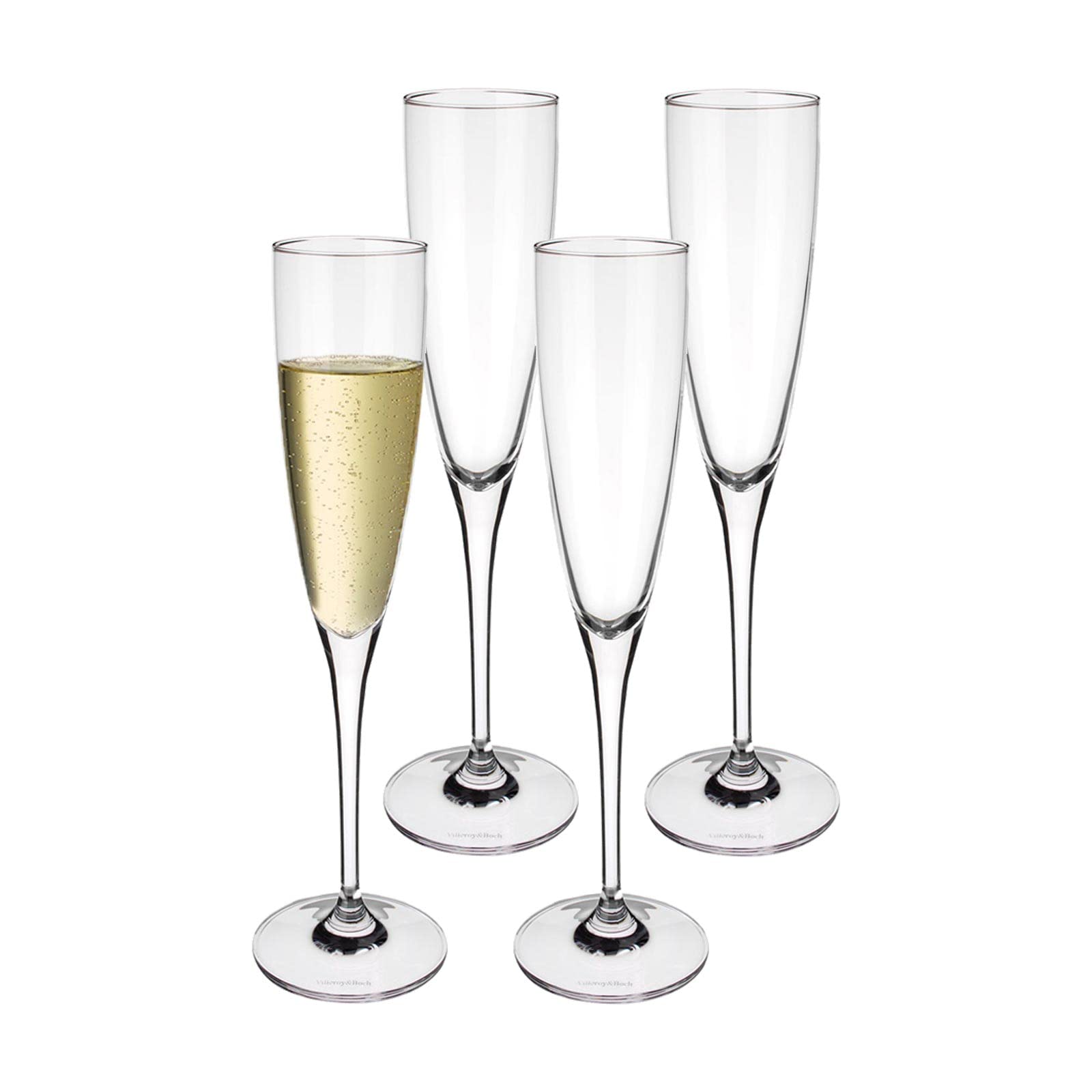 Villeroy & Boch Maxima Lot de 4 flûtes à champagne en cristal transparent 150 ml 26,5 cm Passe au lave-vaisselle