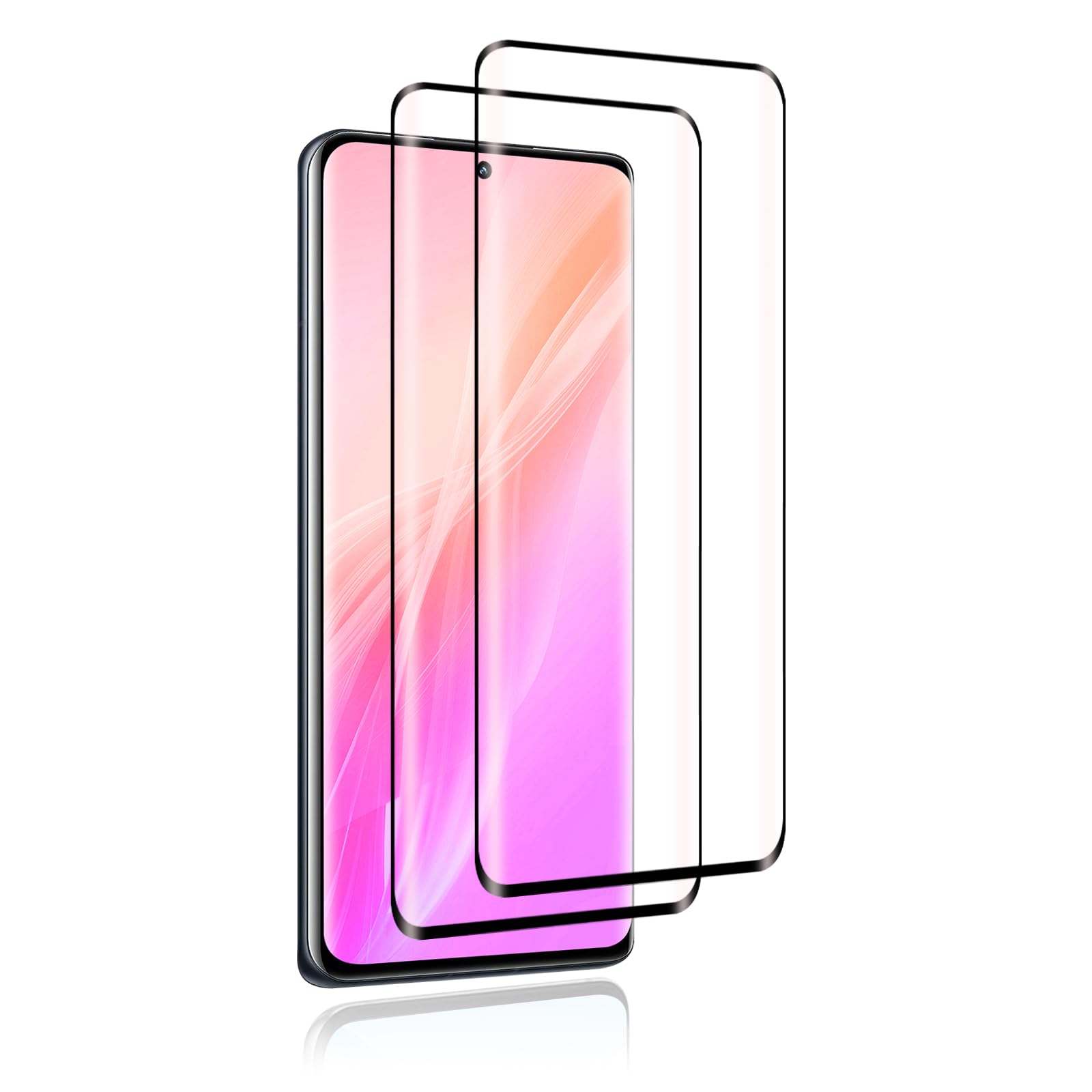 Carantee 2 Stück Schutzfolie für Panzerglas für Honor 90 5G, 9H Härte 3D Rundumschutz Schutzglas folie, HD klar Hochempfindliche Panzer Schutz Glas, Anti-Fingerabdruck Blasenfrei Displayschutz