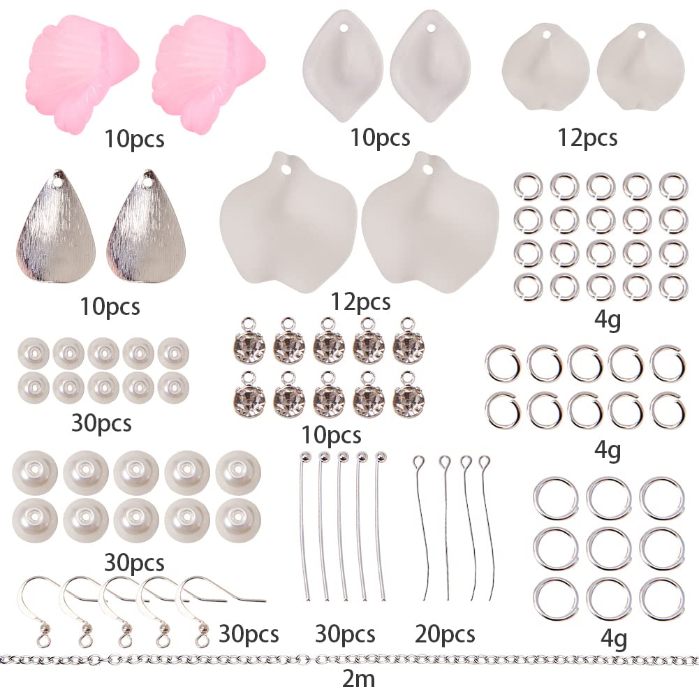 SUNNYCLUE 1 doos, 200 stuks, 10 mm, zilveren kralendoppen voor het maken van sieraden, halskettingen, oorbellen, armband, kralen