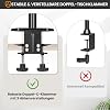 TARION Table Tripod Camera Table Mount Clamp Tripod: Camera Overhead Tripod Table Mount Flexible Articulated Arm Table Clamp Tripod with Tablet Clamp for DSLR Cameras Ring Light Webcam Titanrig Lite Z