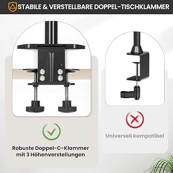 TARION Table Tripod Camera Table Mount Clamp Tripod: Camera Overhead Tripod Table Mount Flexible Articulated Arm Table Clamp Tripod with Tablet Clamp for DSLR Cameras Ring Light Webcam Titanrig Lite Z
