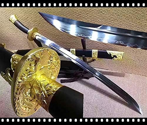 T10 Steel Blade Chinese Broad Sword Qing DAO Sabre Rosewood Handle/Scabbard