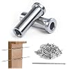 Muzata 40 Pack 18 Cable Railing Protector Sleeves T316 Stainless Steel Protective Sleeves Deck Cable Railing Hardware Kit for Wood Posts CR13