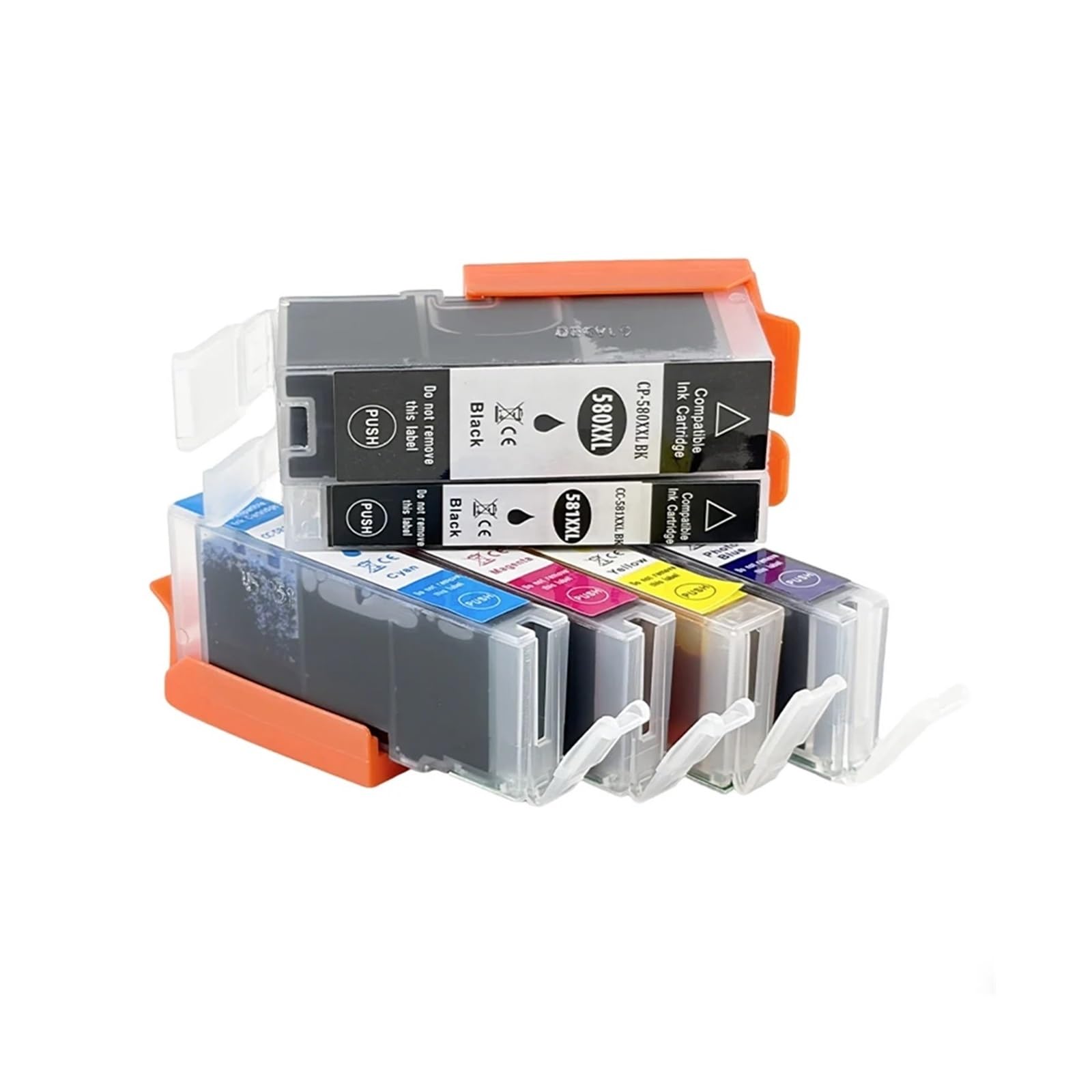 6 cartucce ink, compatibile con Canon, PGI-580 CLI-581