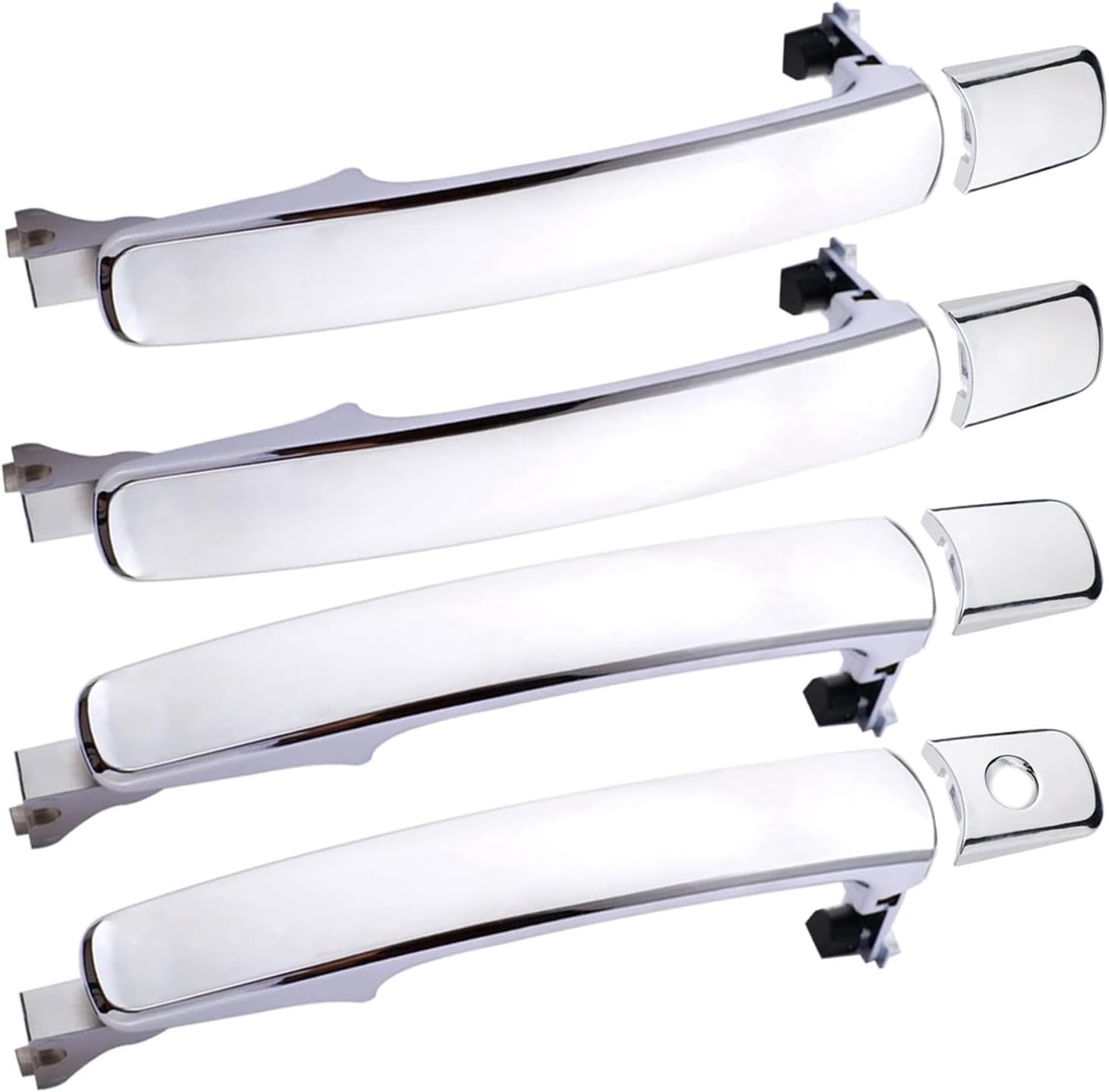 4Pcs Exterior Door Handles Compatible with Nissan Rogue 2010-2015,Nissan Murano 2003-2007,Infiniti FX35 FX45 2003-2008 ,Front and Rear Left and Right Replaces 80640-CA012 80640CA012,Without Smart Key