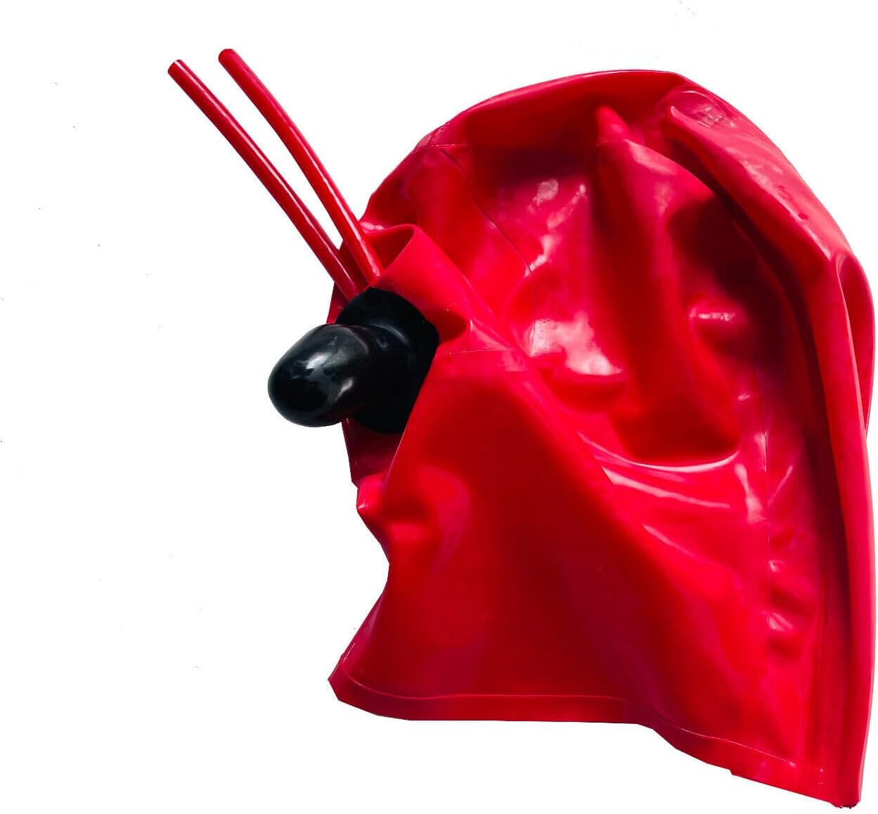Red Latex Mask Inner Sheath 15cm Long Nose Tube Rubber Hood Party Mask Cosplay
