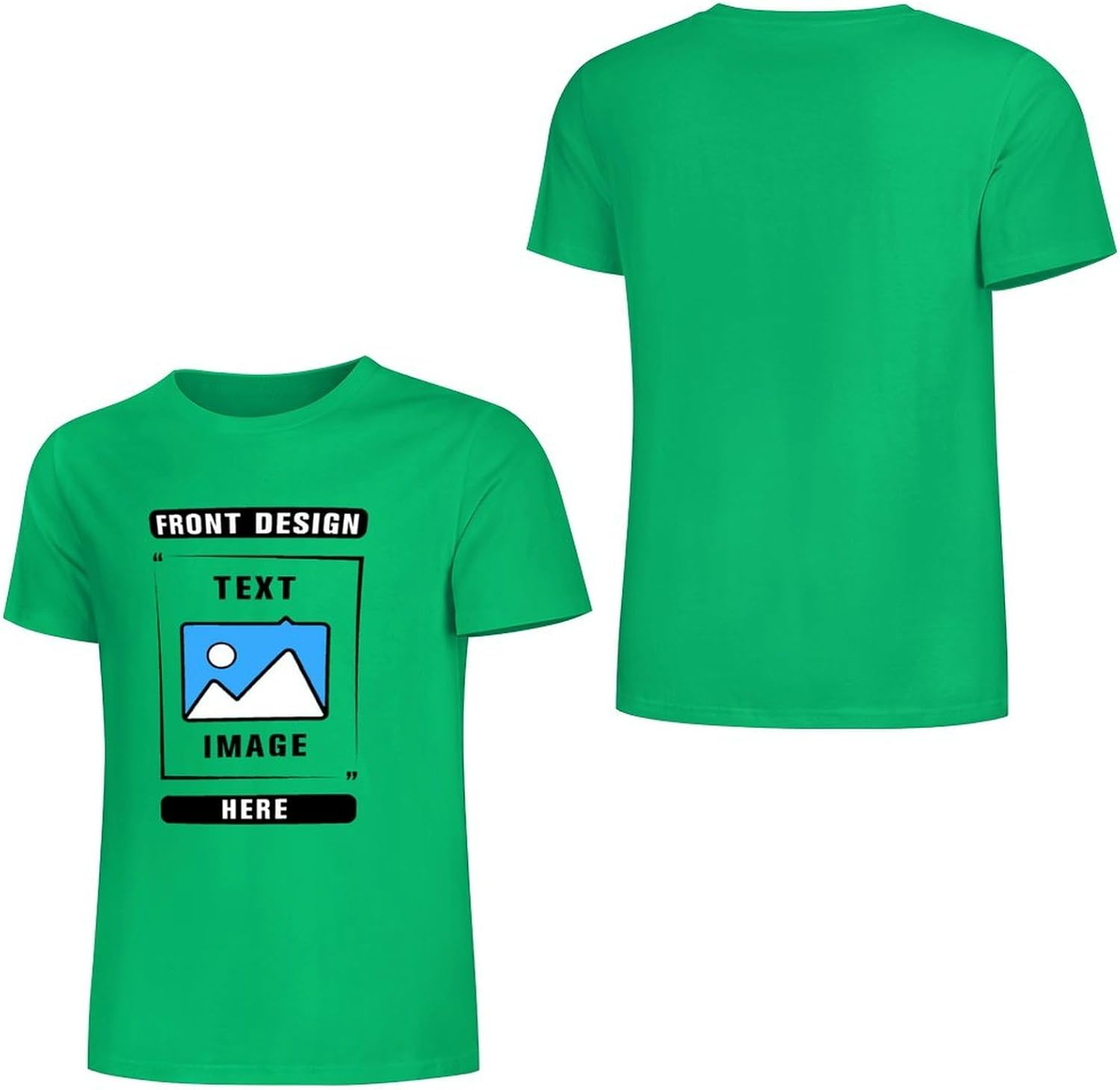 Custom T Shirts, Add Picture/Logo/Text Customized T Shirts for Men/Women Gifts, Personalized Unisex Crewneck Tee Shirt - Image 5