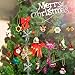 Toyvian Christmas Advent Calendar with 24PCS Ornaments Lovely Countdown Calendar Party Favors for Decoration Xmas Holiday